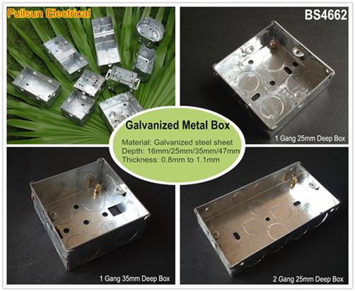 iron box metal box g.i box steel box switch socket box